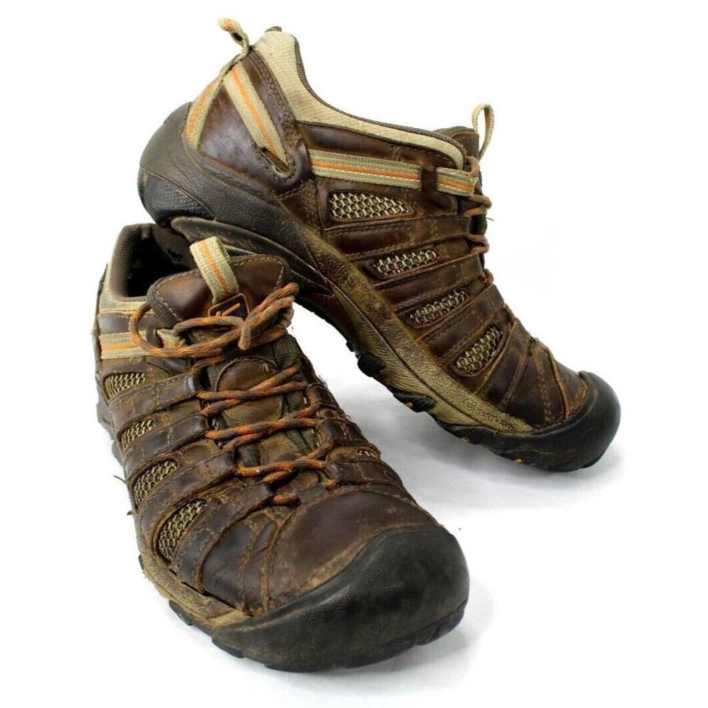 Keen Voyageur Brown Hiking Outdoor Trail Low Top Shoes Men's Sz 8.5/ 41 ***